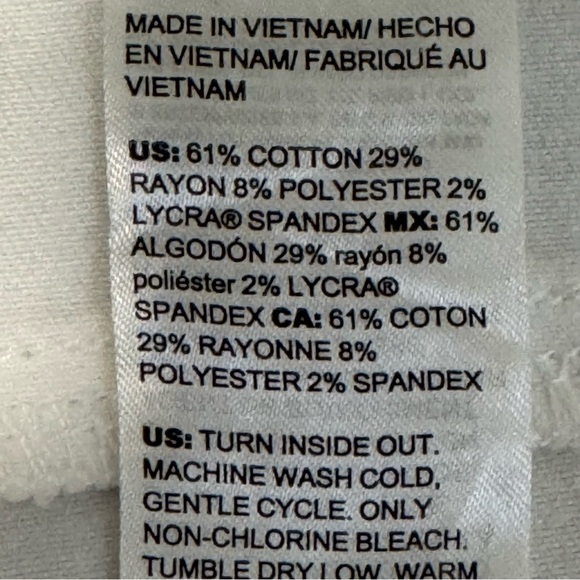 Chico’s Cropped Capri White Size 3.5 XL - Picture 7 of 8